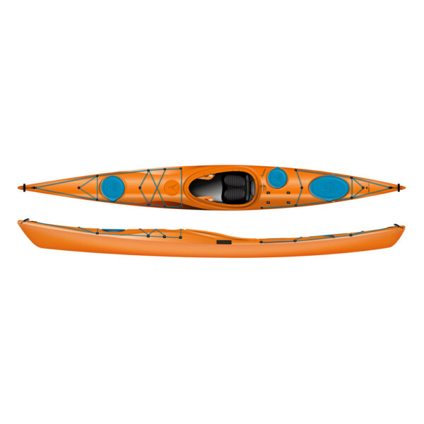 designkayaks awesome model sea kayak combined view color juicy orange