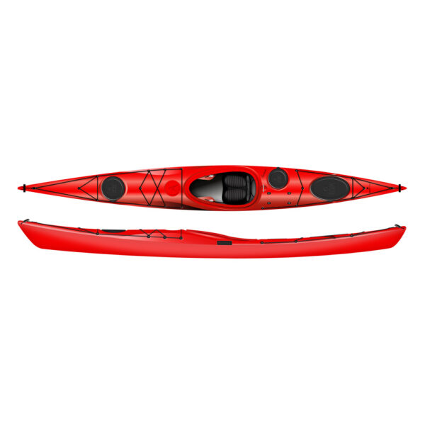 designkayaks awesome model sea kayak combined view color red ruby