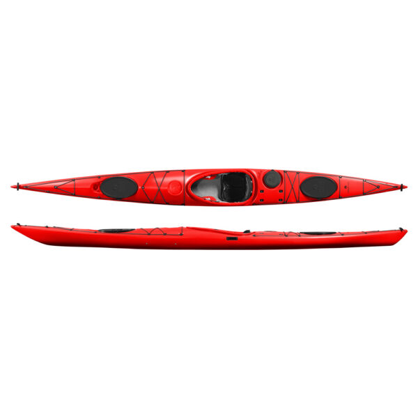 designkayaks endless model sea kayak combined view color red ruby