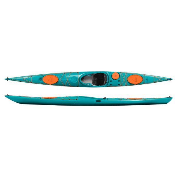 designkayaks endless model sea kayak combined view color turquoise sea