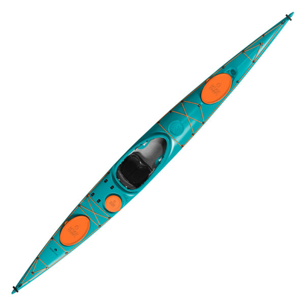 designkayaks endless model sea kayak top view color turquoise sea