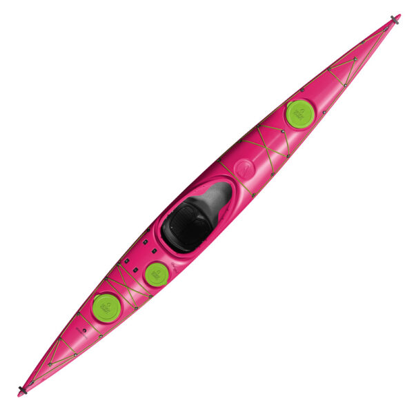 designkayaks unplugged model sea kayak top view color wild pink